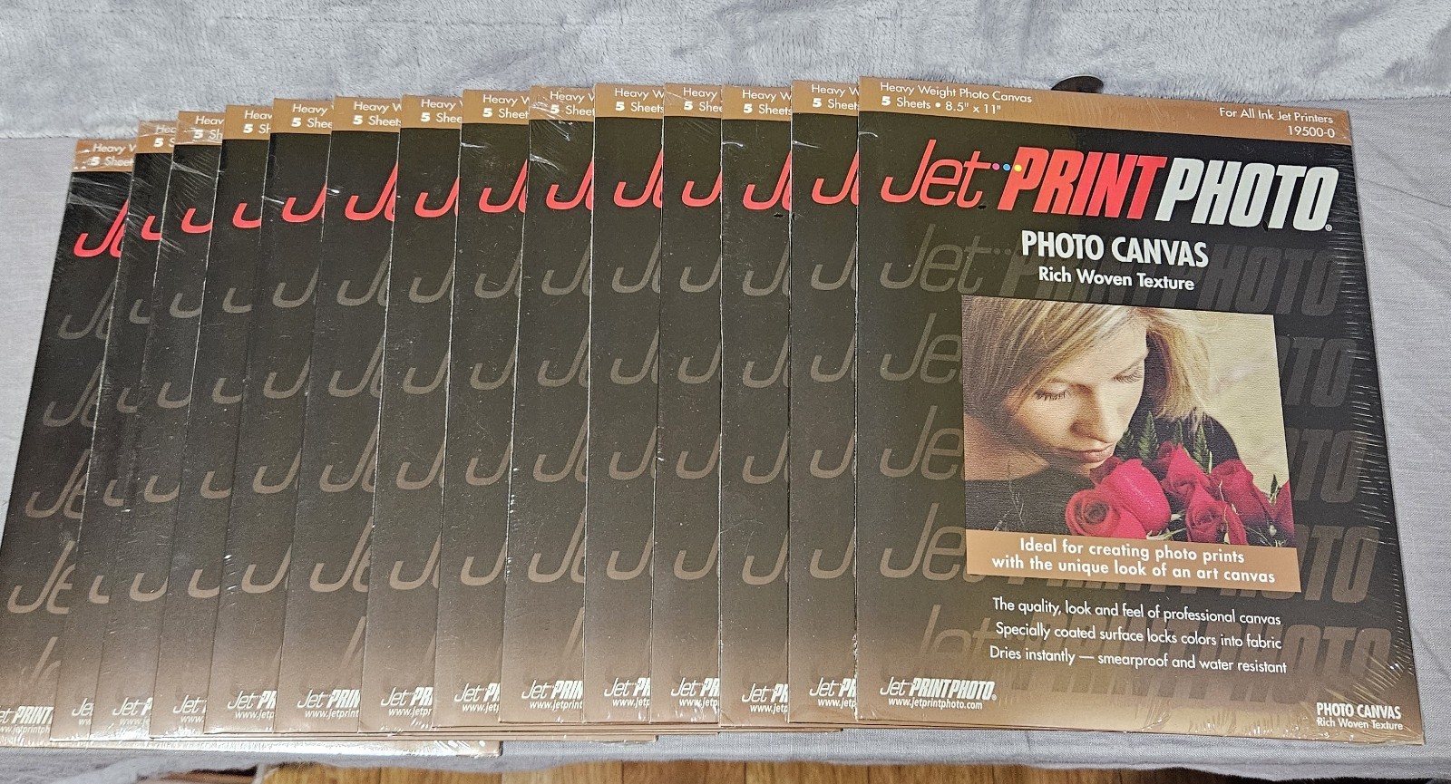 Lot 70 Photo Canvas Sheets Ink Jet Print Photo Paper 8.5 x 11 Heavy Weight