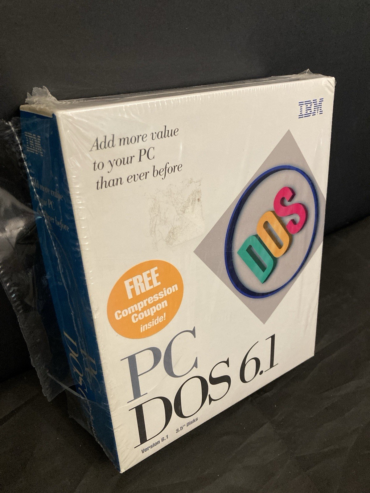 IBM PC DOS 6.1 Retail  Shrinkwrap Big Box Complete