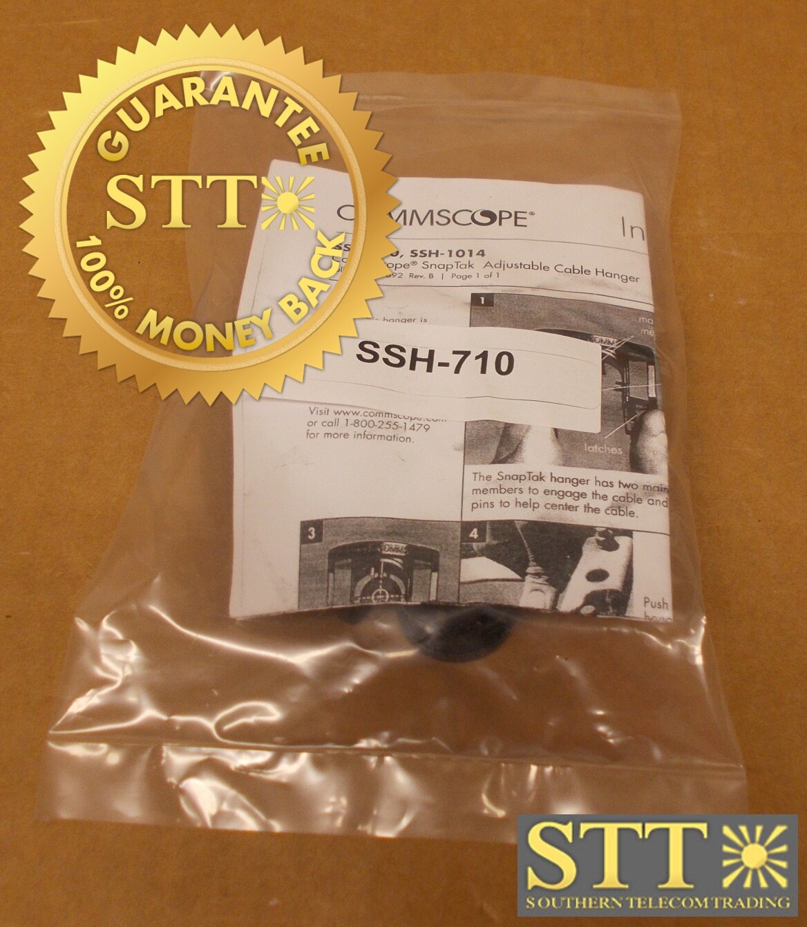 SSH-710 COMMSCOPE SNAPTAK PIM-GUARD ADJ HANGER 7.1MM TO 10MM CBL PK OF 10 NEW