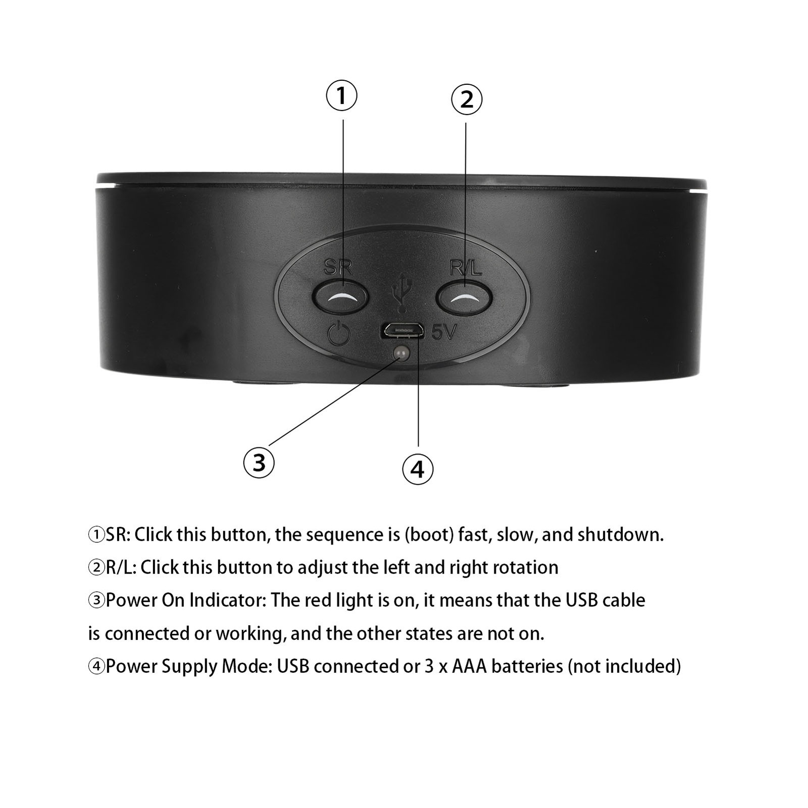 360 Degree Rotating Display Stand Maximum Load 6.6lb Electric Rotating Tu BT0