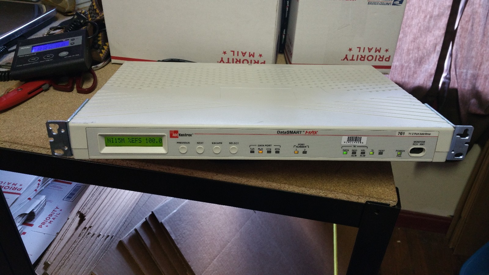 ADC Kentrox Data Smart  Max 761 T1 2 port Add/Drop - Passed Self test