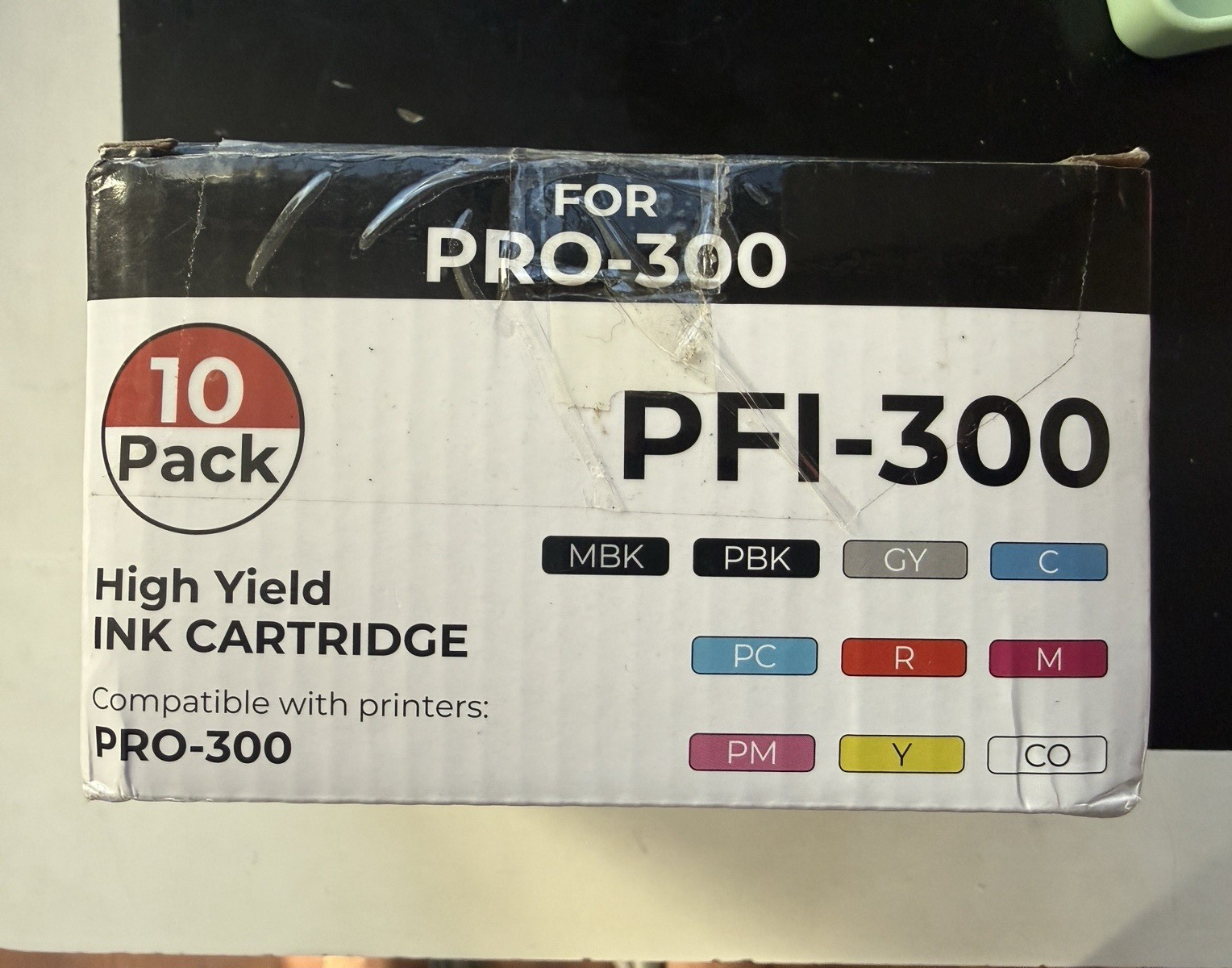 PFI-300 High Yield Compatible Ink Cartridge 10-Pack for Canon PRO-300