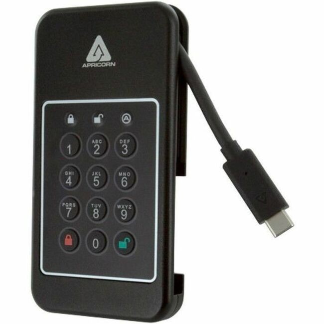 Apricorn Aegis NVX 2 TB Portable Rugged Solid State Drive - 2.5" External - TAA