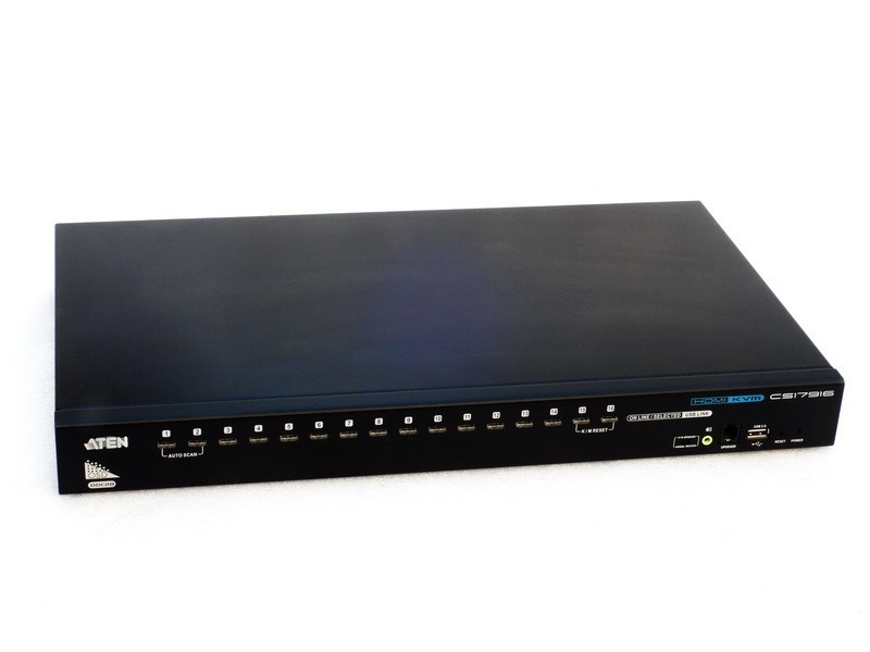 NOS ATEN INTERNATIONAL MODEL CS17916 16-PORT USB HDMI AUDIO KVM NETWORK SWITCH