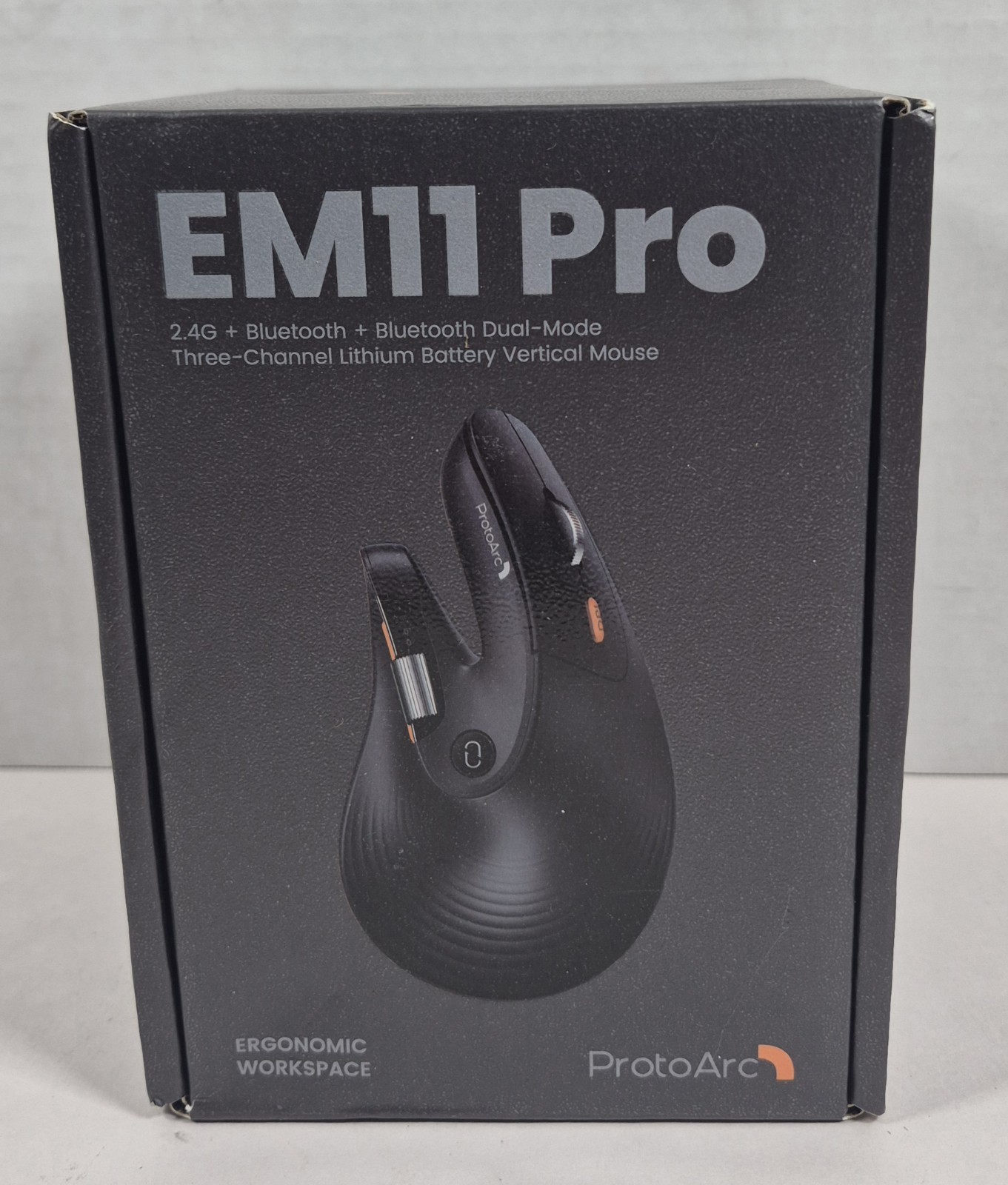 ProtoArc EM11 Pro Mouse Ergonomic Wireless Vertical Bluetooth Dual-Mode *NEW*