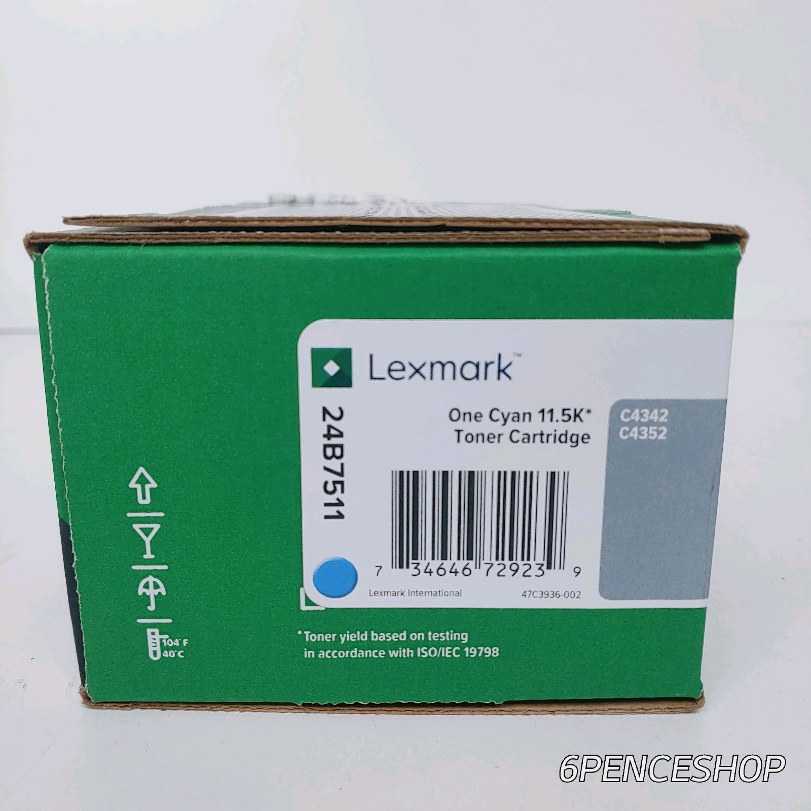 Lexmark 24B7511 Cyan Toner Cartridge