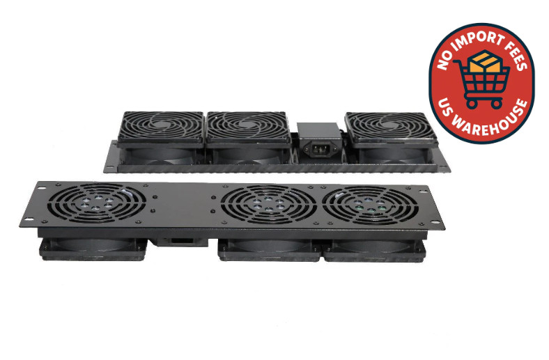 Raising Electronic RACK MOUNT 3-FAN COOLING UNIT 3U For Server Cabinet