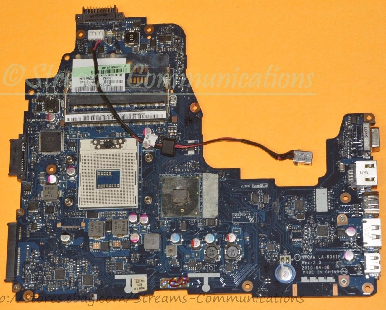 TOSHIBA Satellite A665 Series Intel® Laptop Motherboard K000104250 LA-6061P