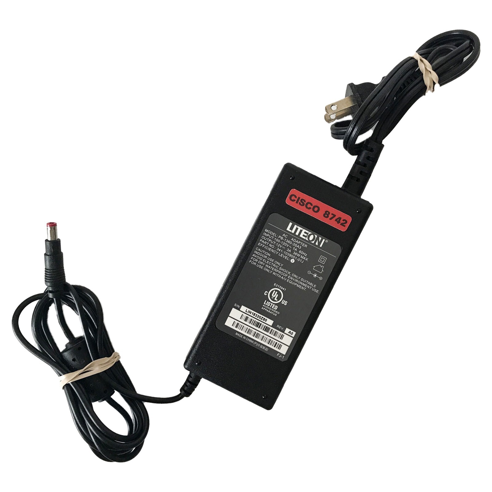 LITEON ADAPTER POWER SUPPLY Cisco-8742 PB-1360-3SA3 PART NO 341-1039001-01J