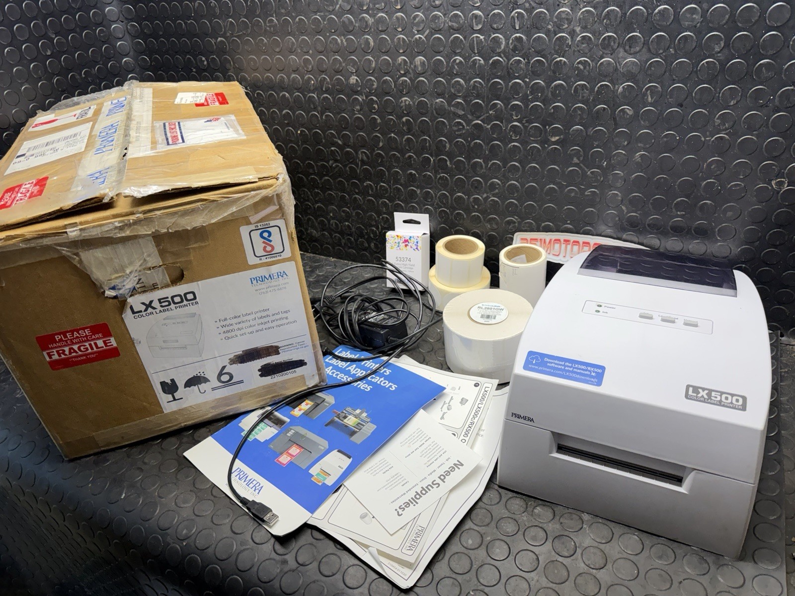 Primera LX 500 Color Label Printer Working Condition￼new Ink Labels Oem Box