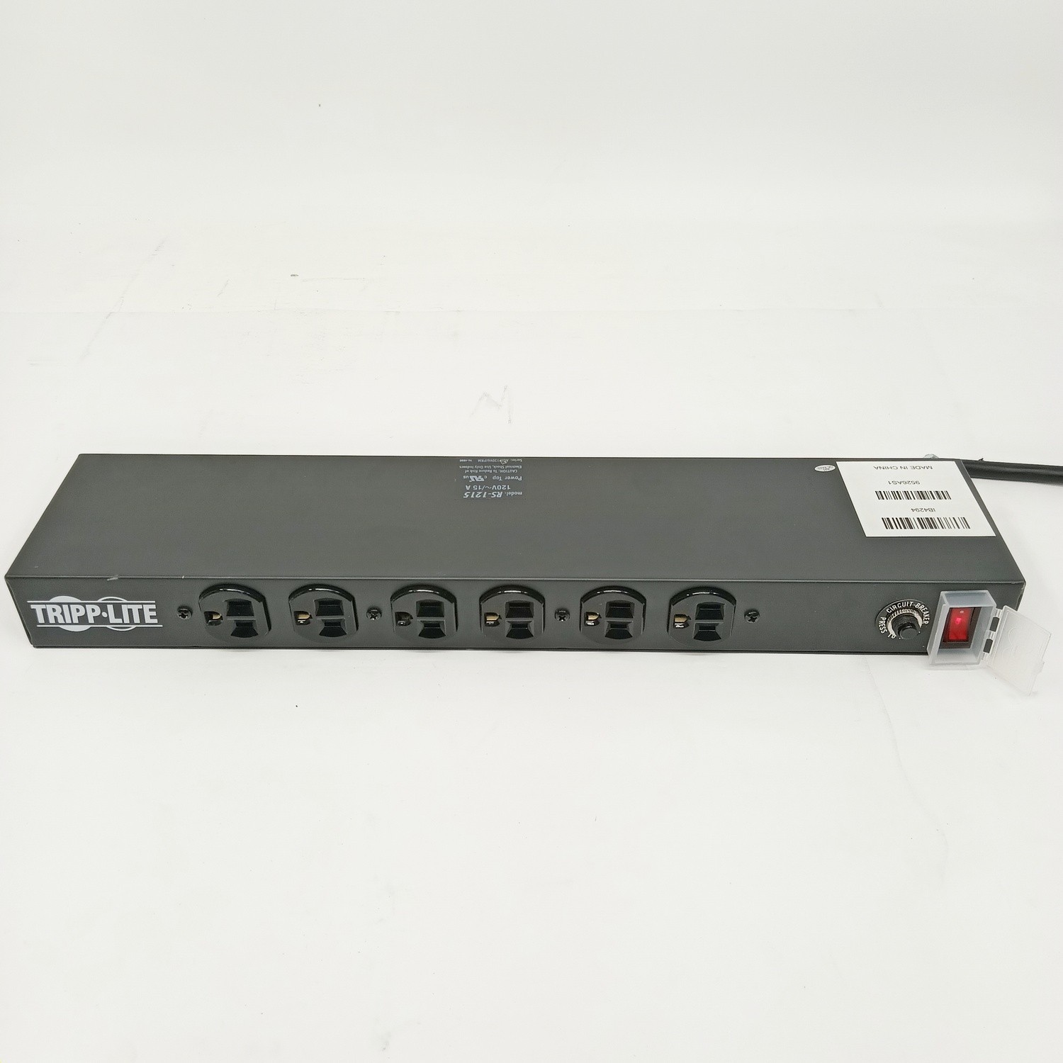 Tripp-Lite 12-Outlet PDU RS-1215 RackMount 1U Power Strip 120V/15A