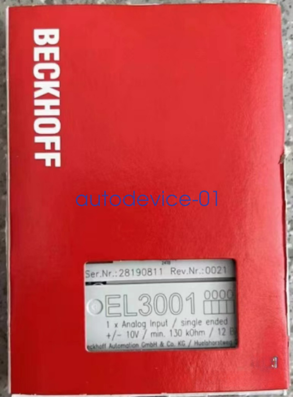 1pcs New In Box BECKHOFF EL3001 Module DHL/FedEx