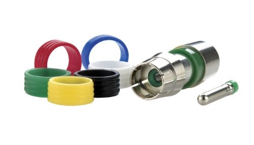 Leviton 40985-CRU Universal Compression RCA Connector Series 6 Quad