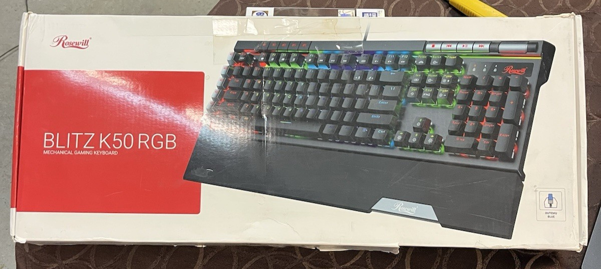 ROSEWILL Blitz K50 USB Mechanichal Gaming Keyboard  with RGB Backlighting