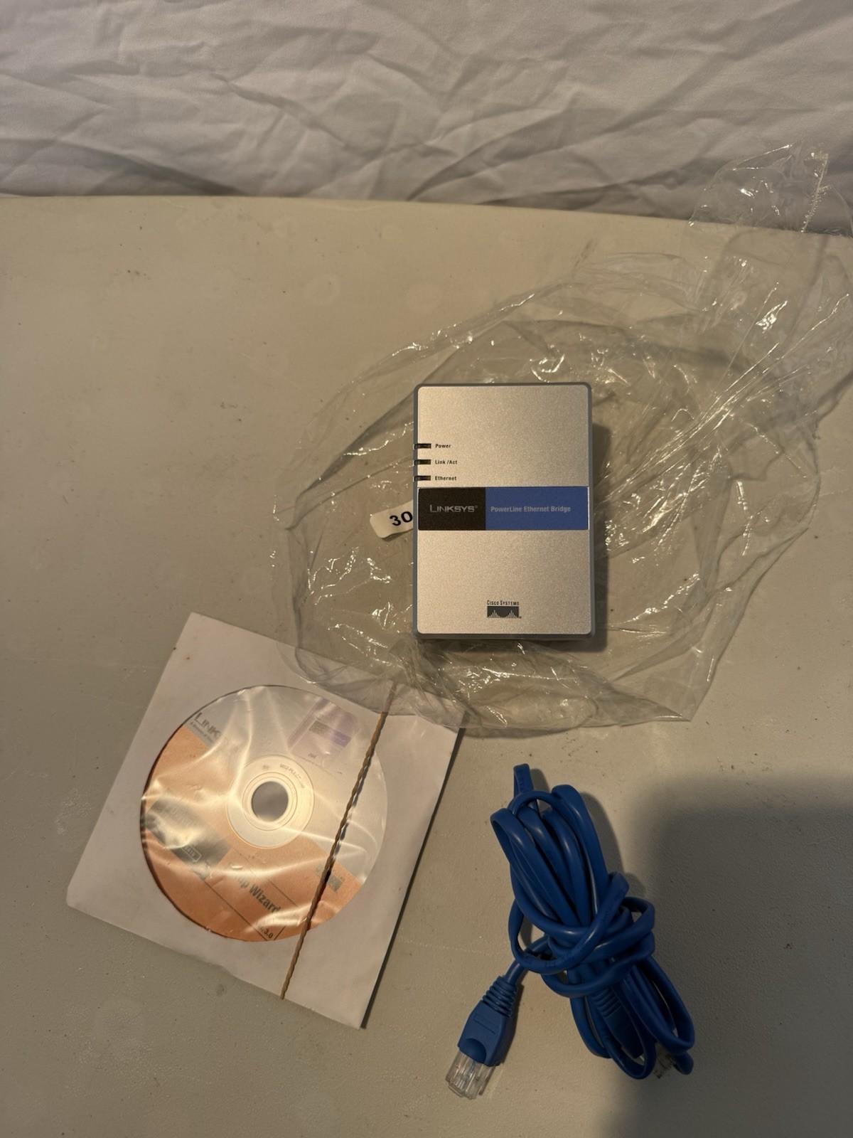 Cisco Linksys Powerline Ethernet Bridge Wired high speed