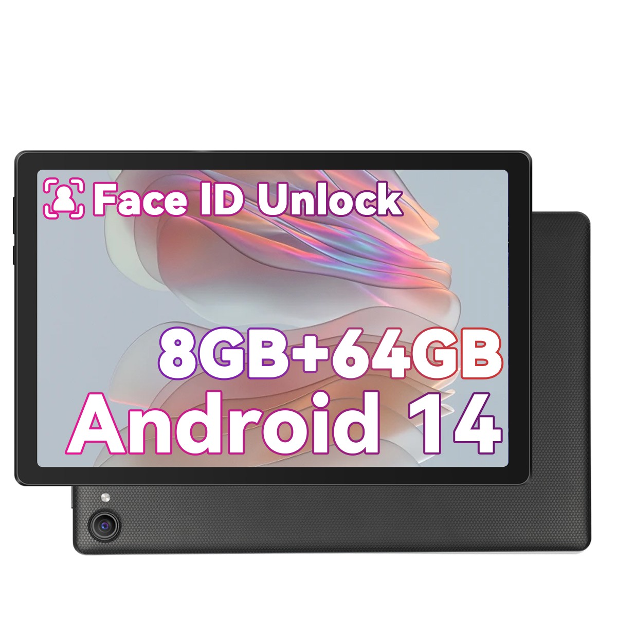 10 inch Octa-Core Android14 Tablet 8+64GB ROM,Dual Camera Bluetooth WIFI