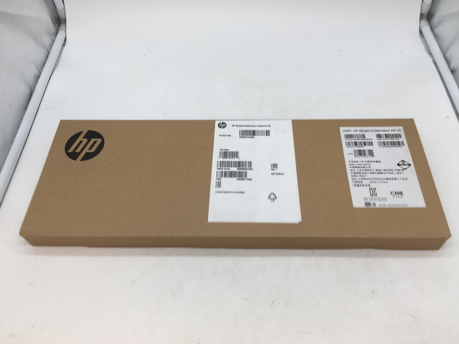 NEW HP Collaboration Wireless Keyboard 2.4 GHz Black Z9N39UT#ABA FREE S/H