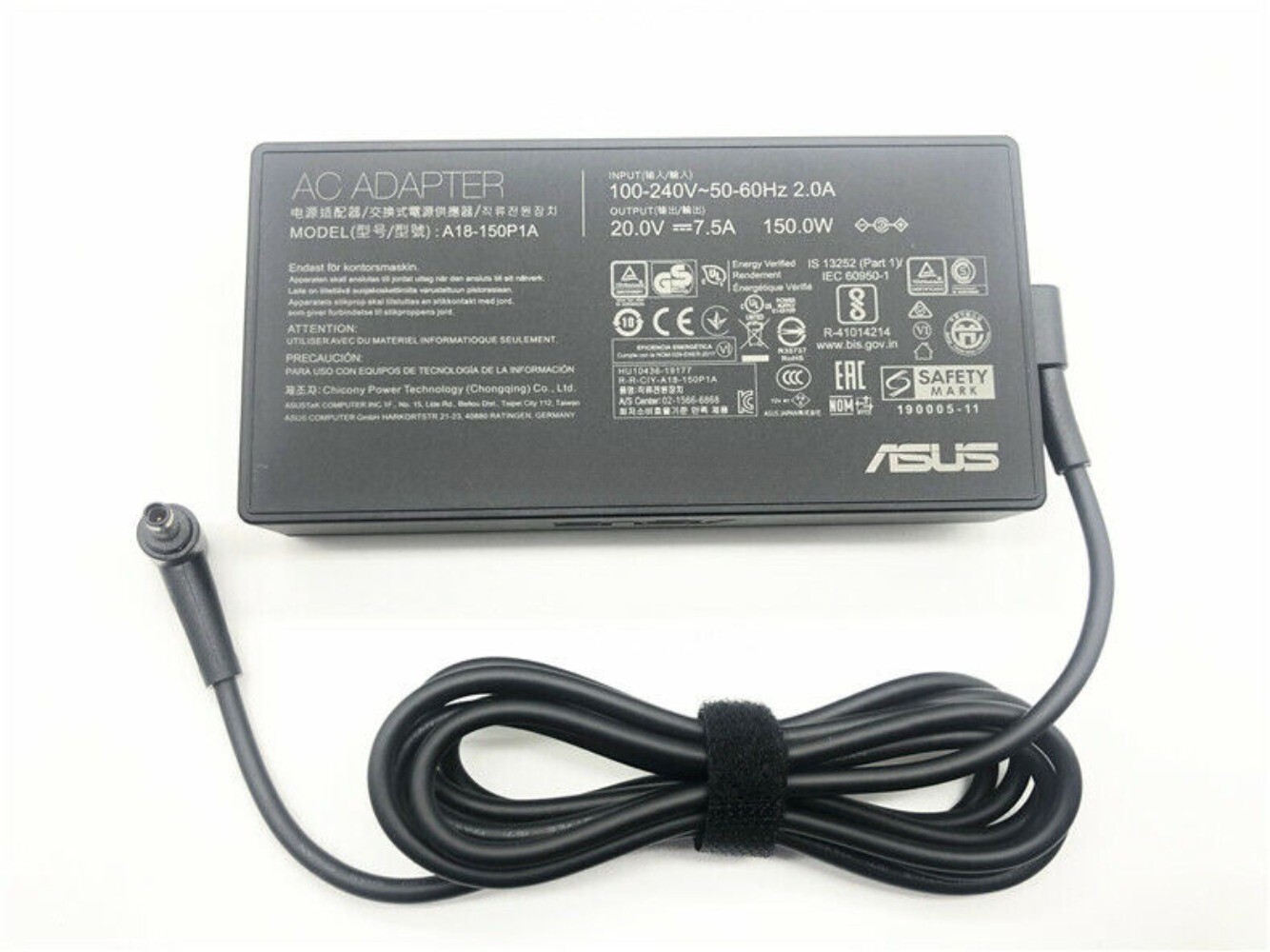 150W 20V 7.5A AC Adapter Charger for Asus A17-150P1A 0A001-00081900