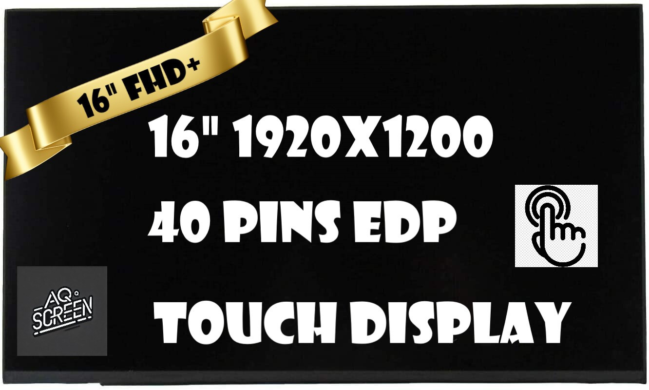 16.0" WUXGA touch LAPTOP LCD Screen R160NW41 R2 fit B160UAK01.1 NV160WUM-K00