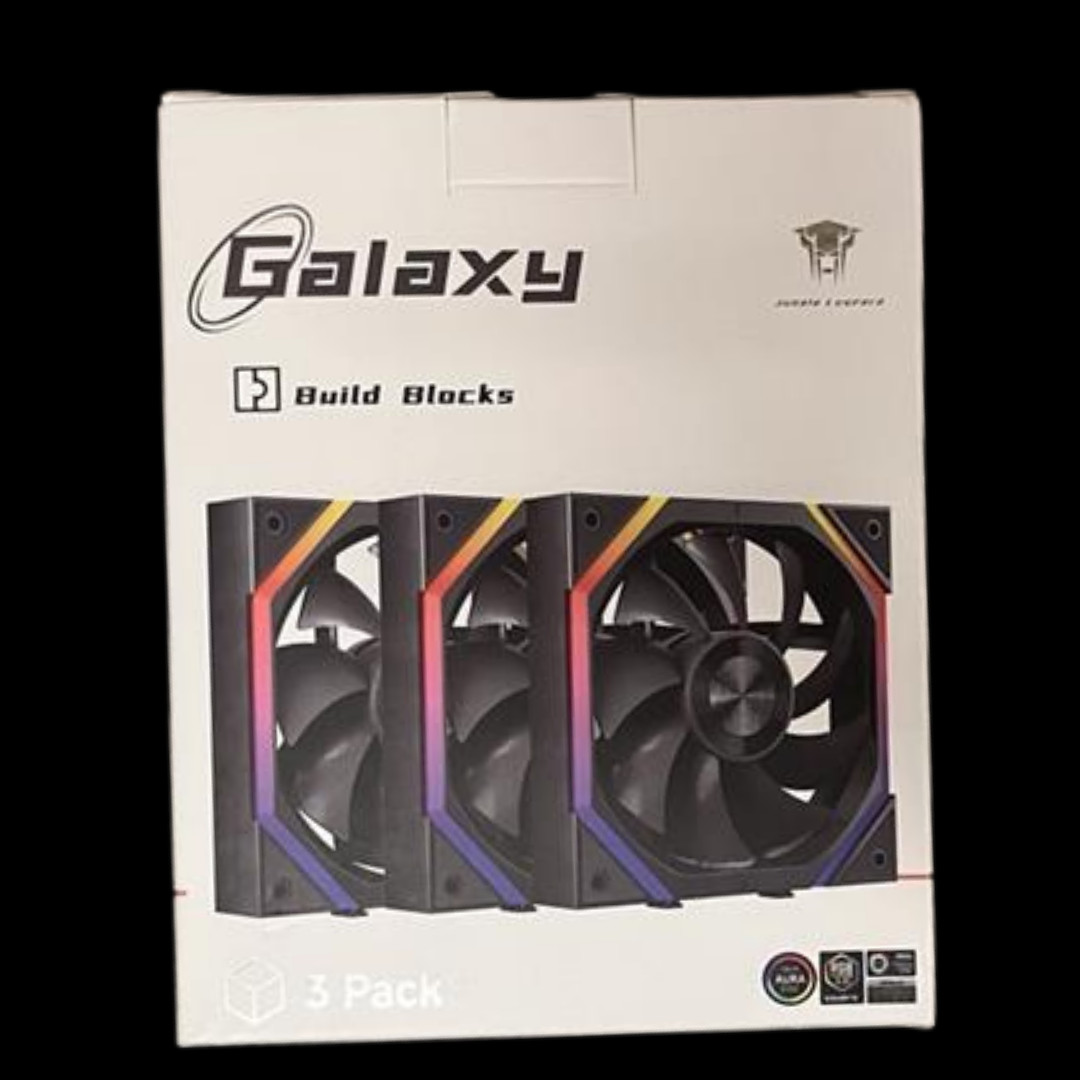 Jungle Leopard GALAXY fan Computer Cooling 3Pack) (The fans are White)