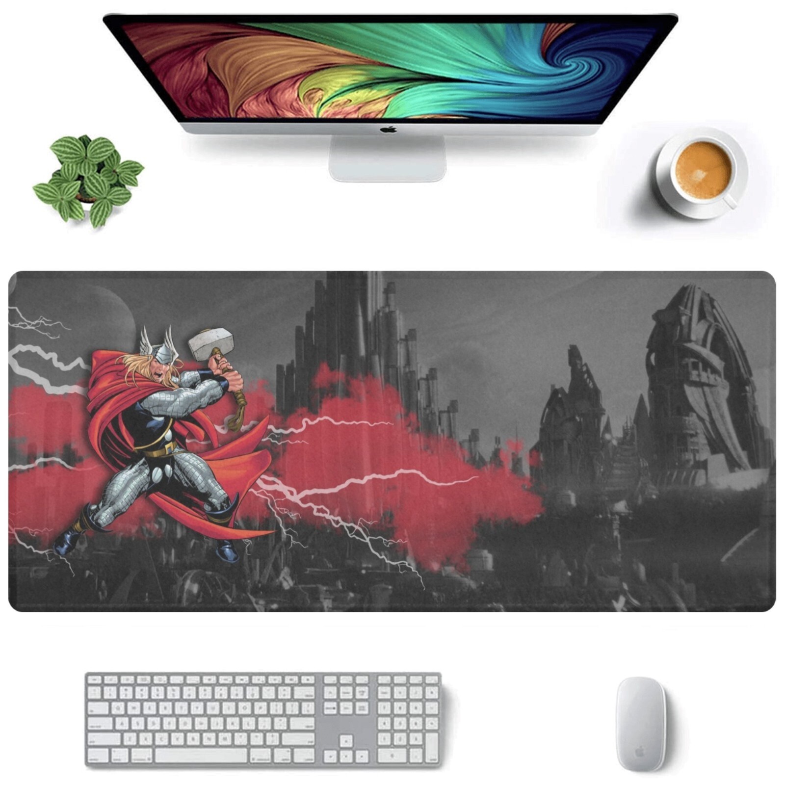 Thor Custom Rectangle Mousepad, Deskmat For Daily Drive Gaming, or Work New