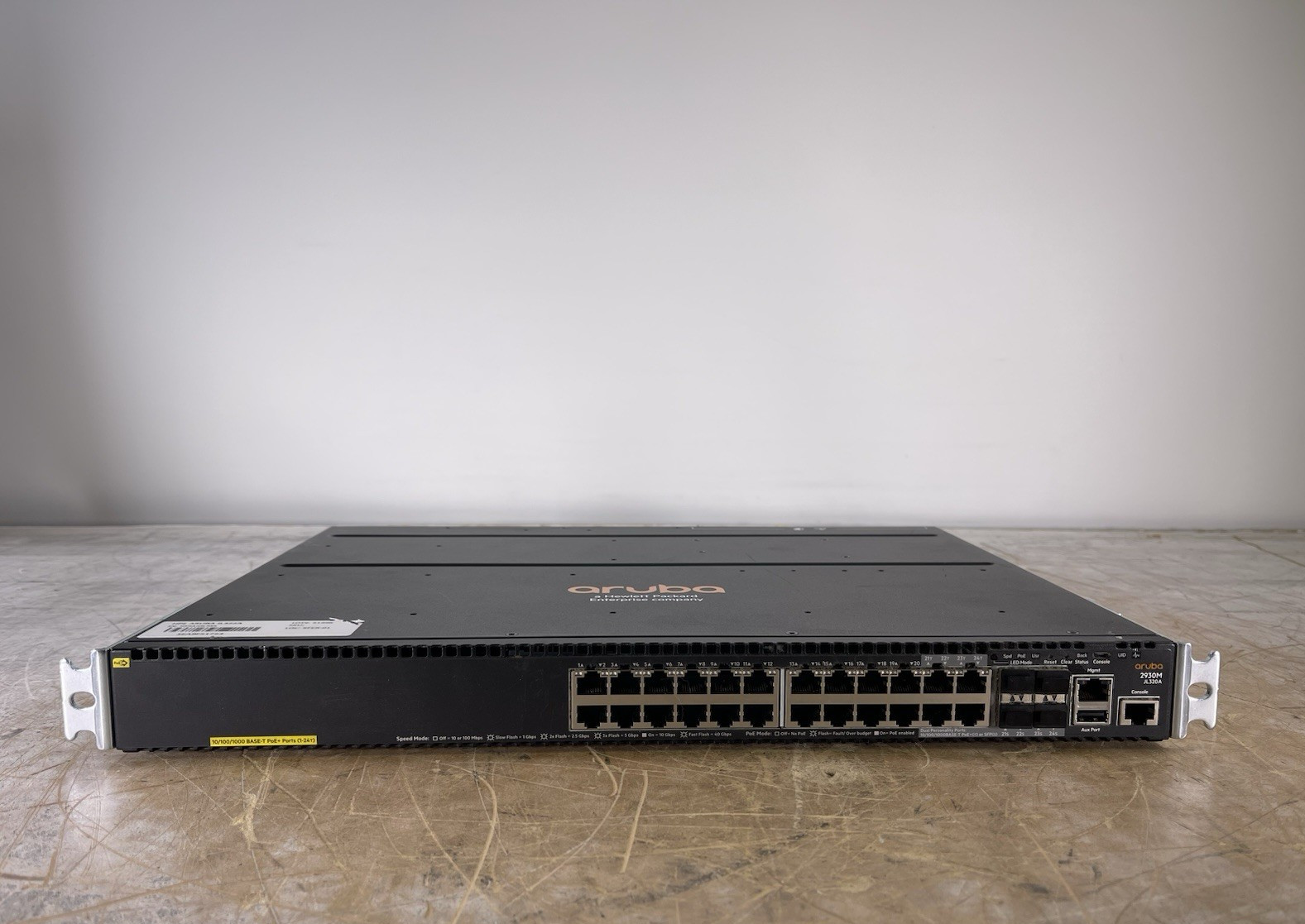 HPE ARUBA JL320A 2930M 24-PORT MANAGED GIGABIT NETWORK SWITCH - (UNCLAIMED)