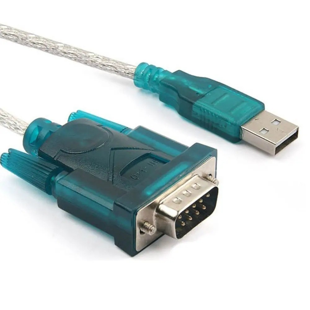 9 Pin Cable PDA 3FT New Translucent USB 2.0 To DB9 RS232 Serial Converte
