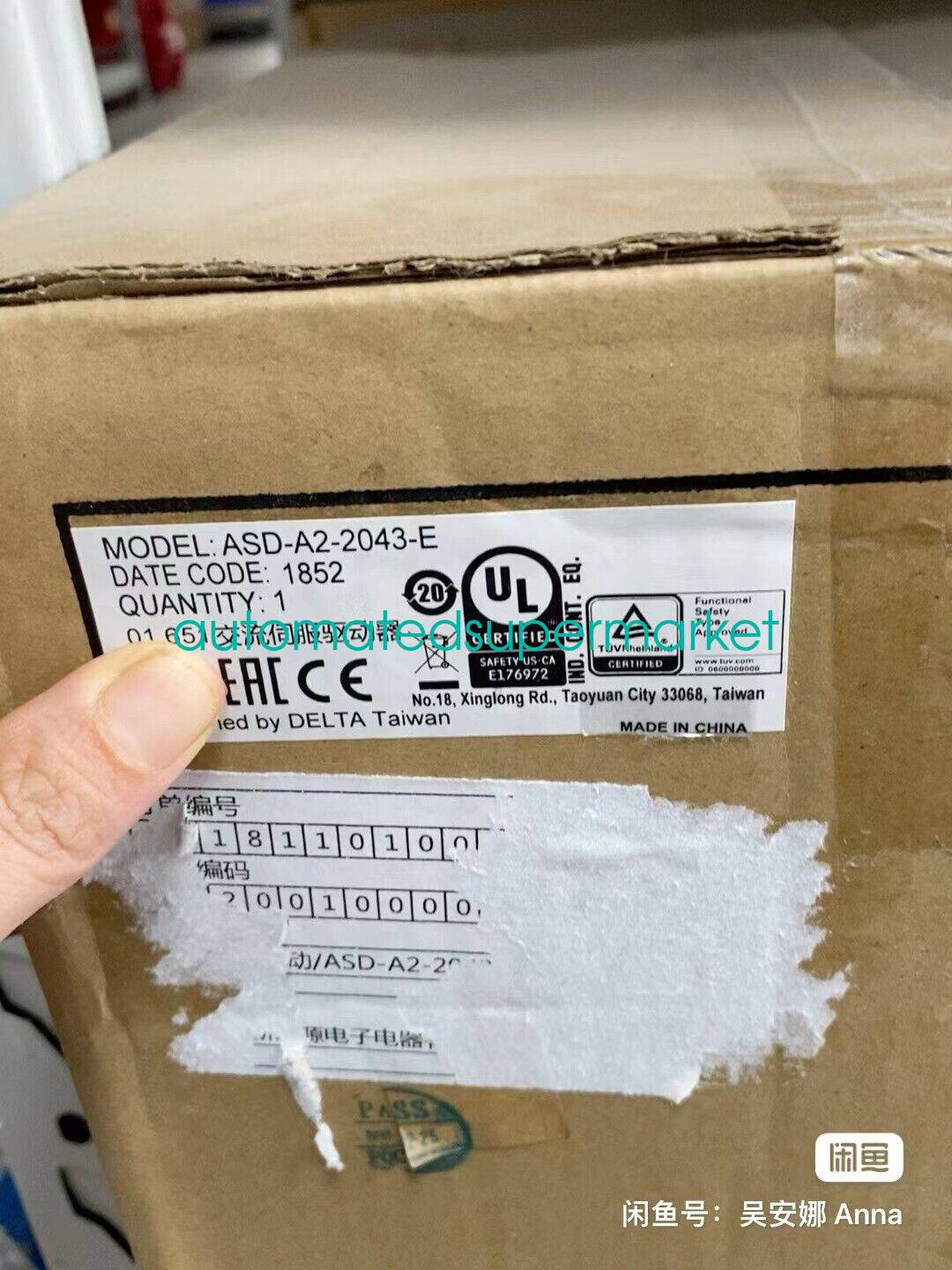 1PC NEW ASD-A2-2043-E Driver Shipping by DHL/FedEX