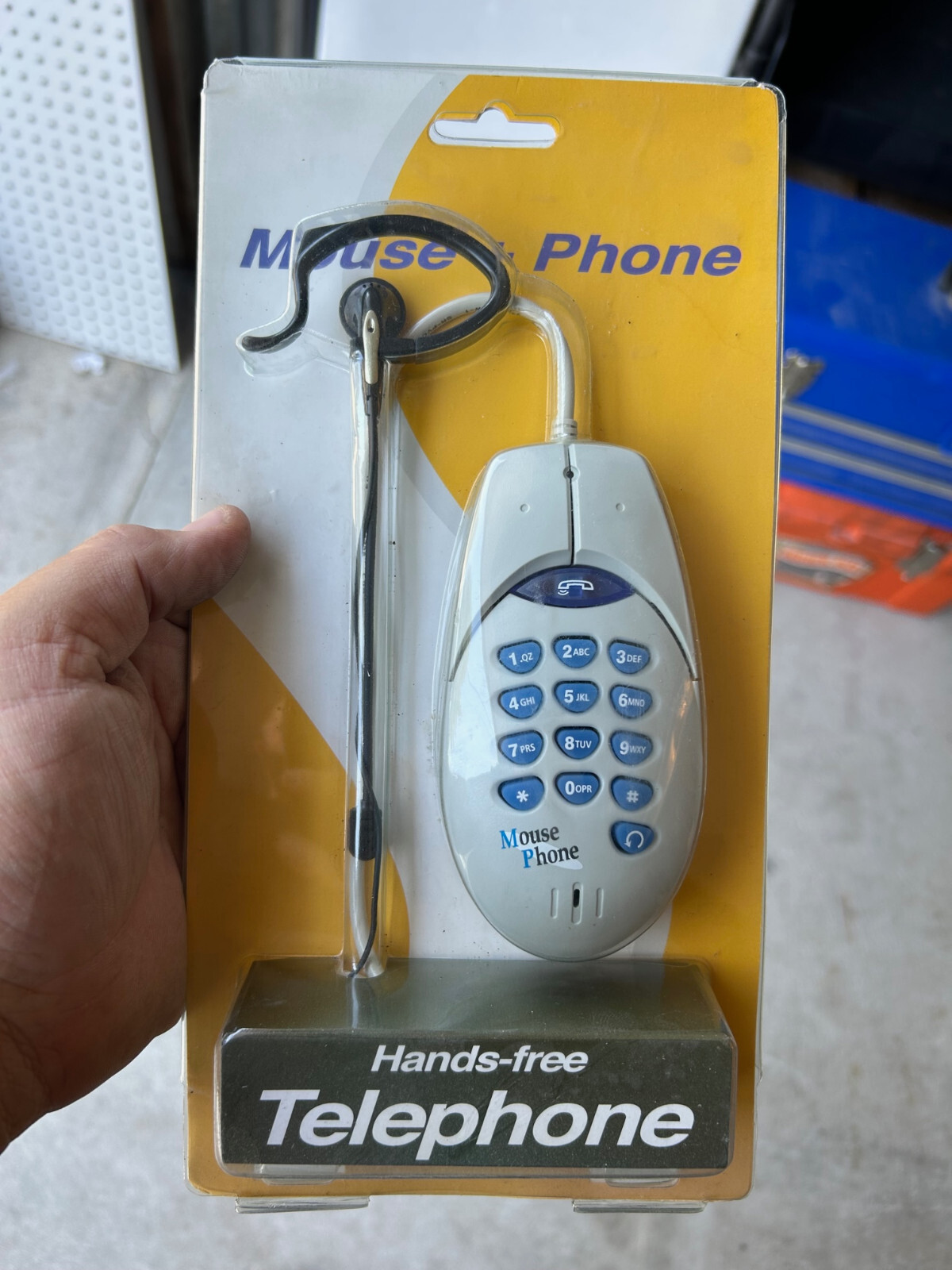 💻 RARE & SEALED Vintage Hands-free 🖱️ Mouse Phone Telephone (Computer PC) 🆕