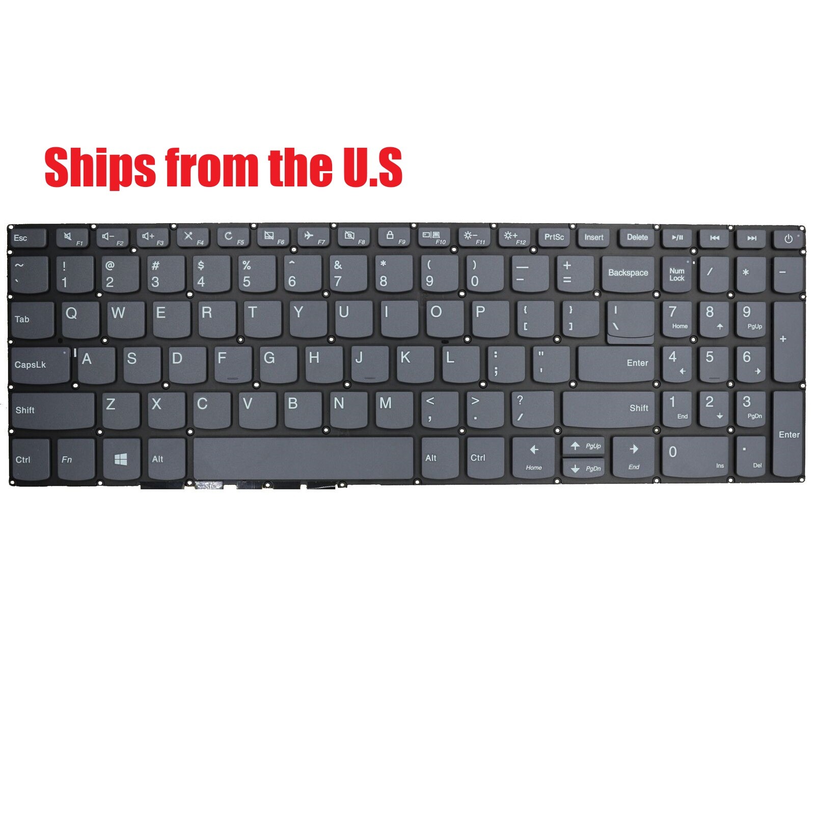 For Lenovo Ideapad S145-15IIL S145-15IIL 81W8 US Keyboard Original Non-Backlit