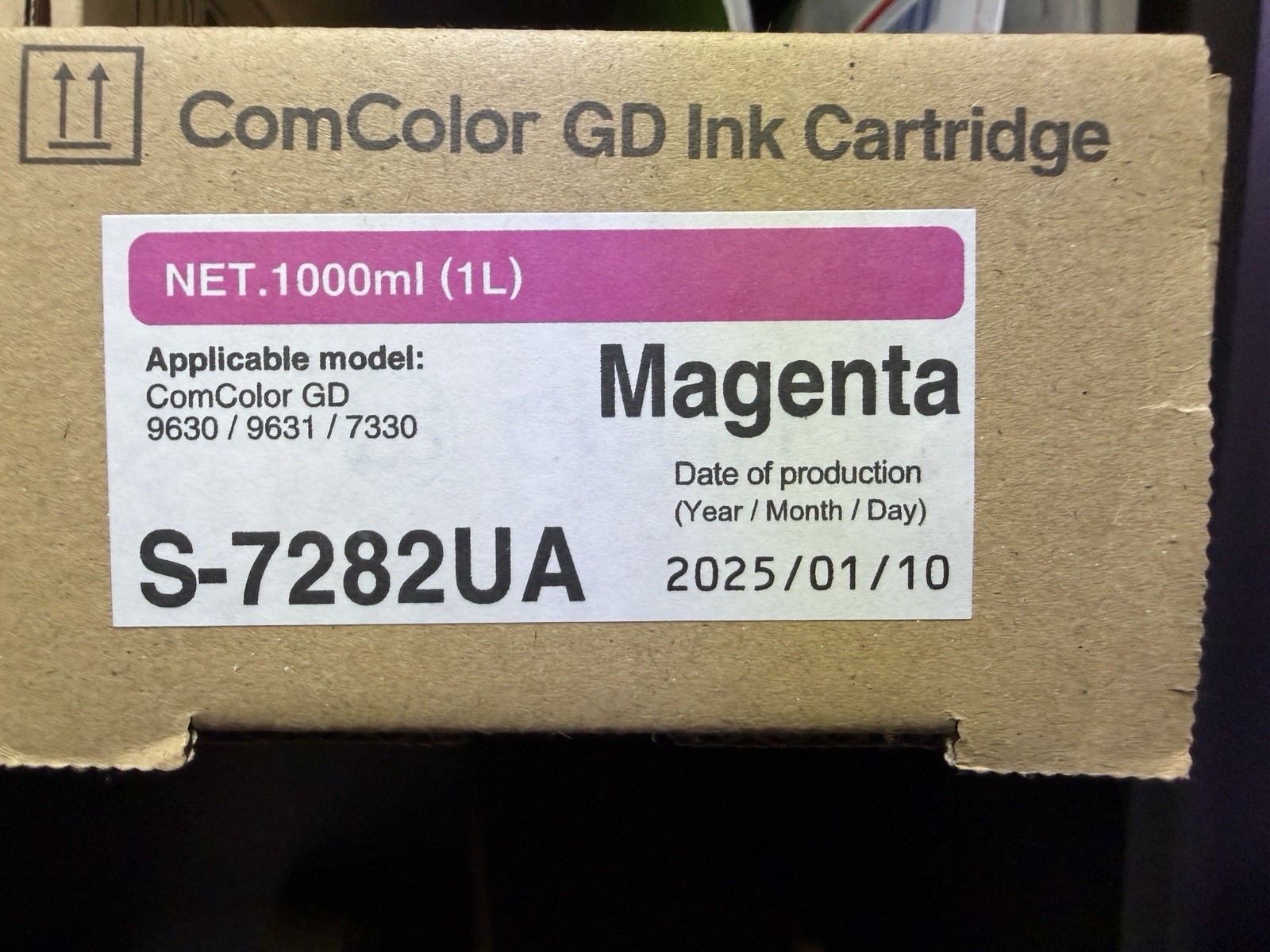 ComColor GD Ink Genuine S-7282UA Magenta For Riso Comcolor GD9630/9631/7330