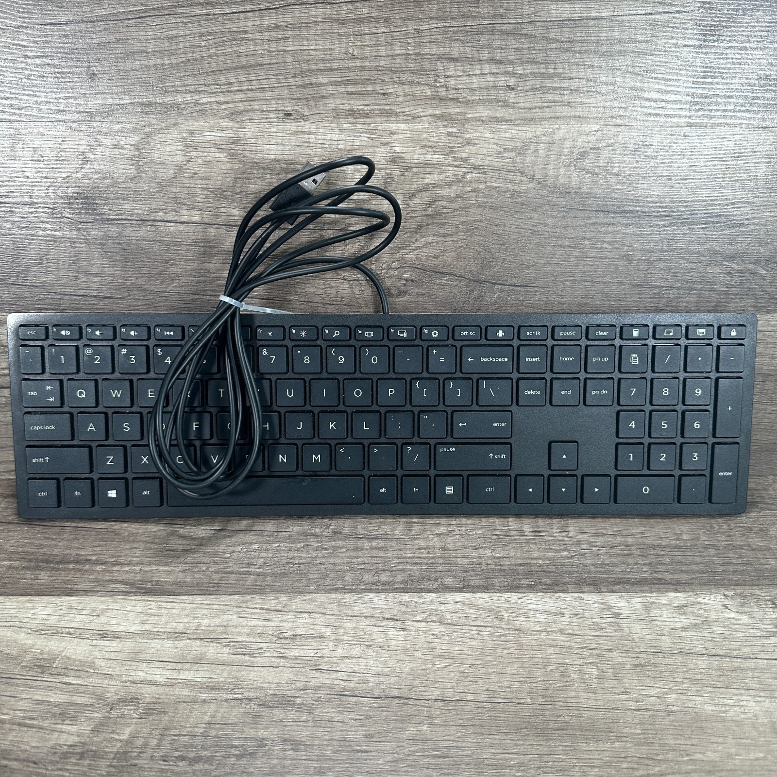 HP USB Wired Slim US Keyboard HSA-D004K