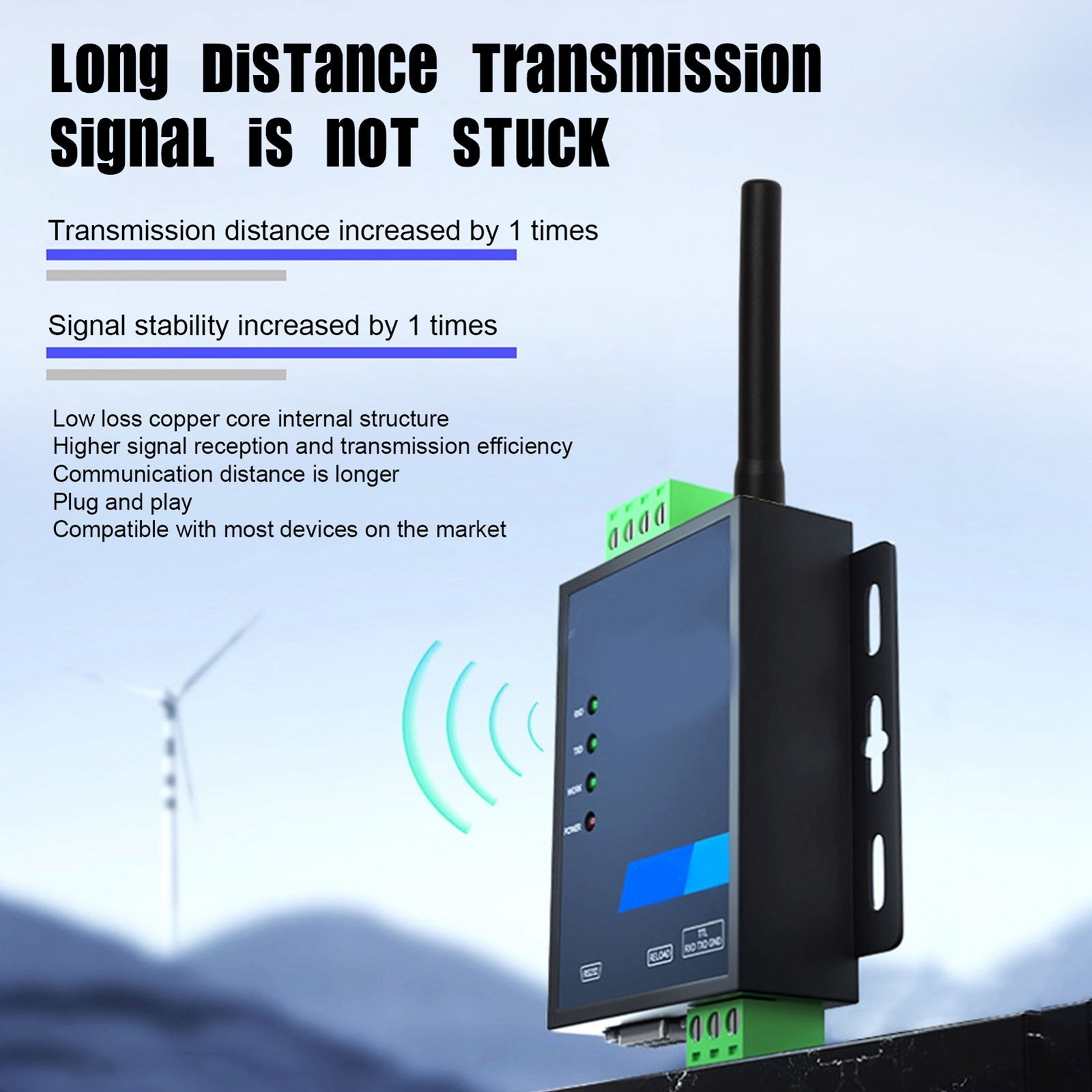 5Pcs 5G Omnidirectional Antenna ABS Full Band Outdoor Antennas for Wireless