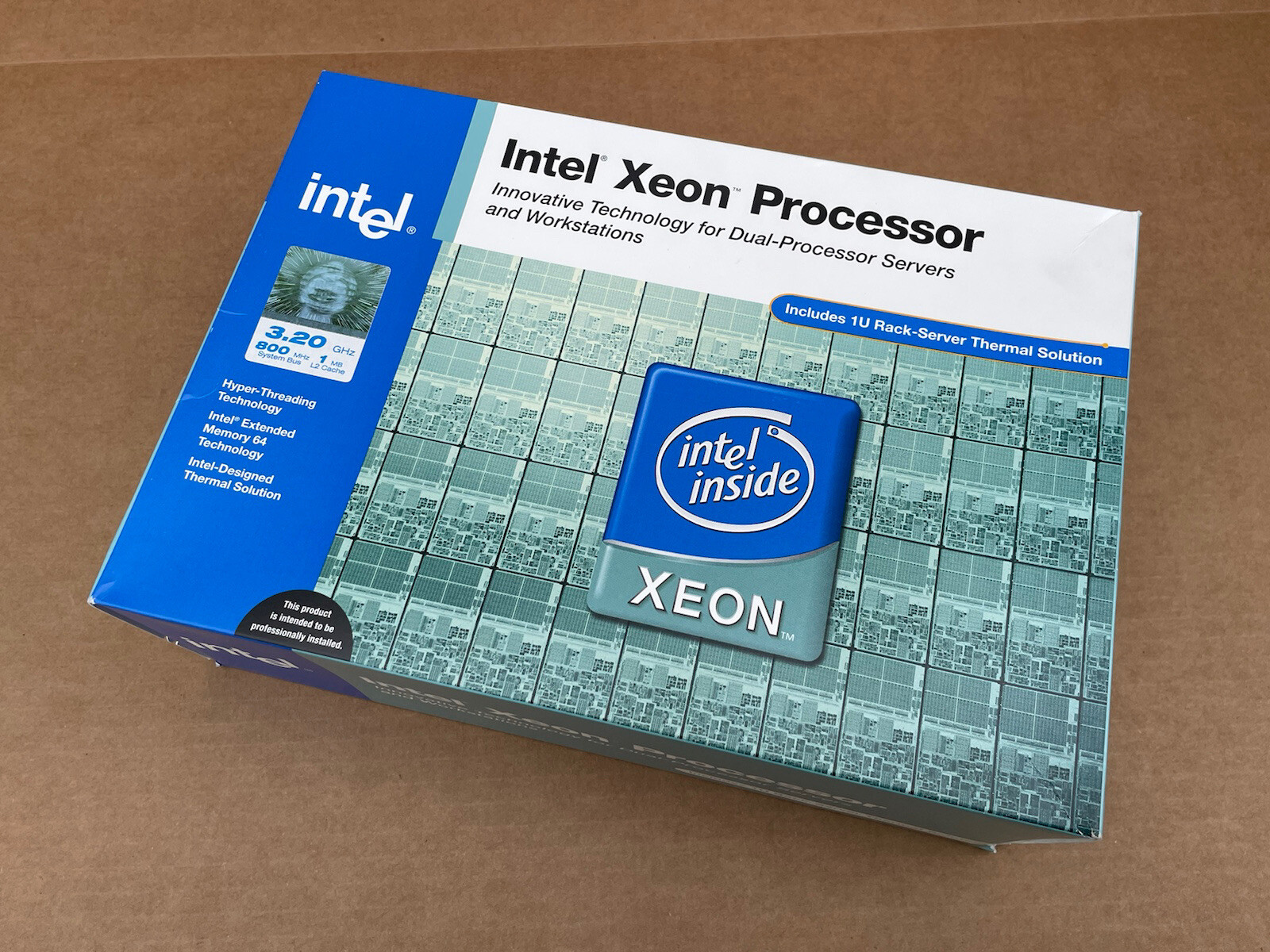 NEW SEALED 2004 INTEL XEON PROCESSOR 3.20 GHZ  DUAL MICRO-PGA 604-PIN SL7PF