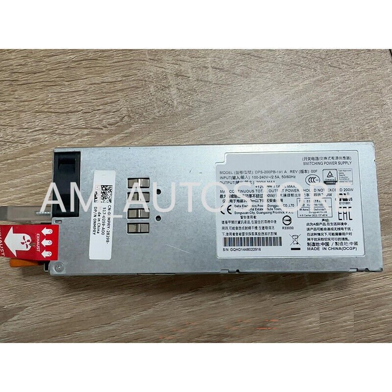 For DELL N3024 N3048 Server Power Supply 200W DPS-200PB-191 A 0NMPRY Test OK