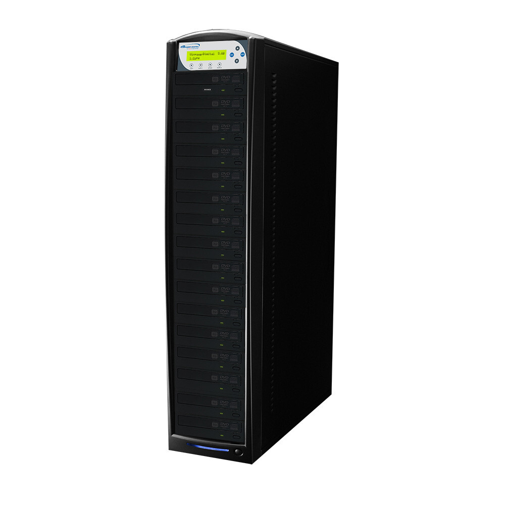 SharkCopier 15 Target 24X CD DVD Duplicator Copier Tower with 2 TB HDD + USB 3.0