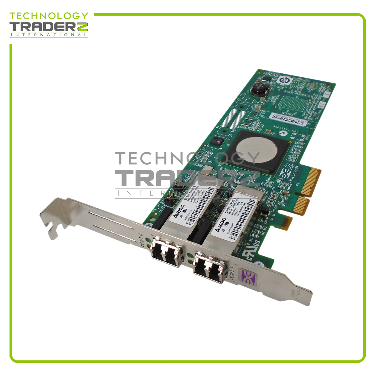 LPE11002-E Emulex 2-Ports LC 4Gbps FC PCI-E x4 Host Bus Adapter W/ Long Bracket
