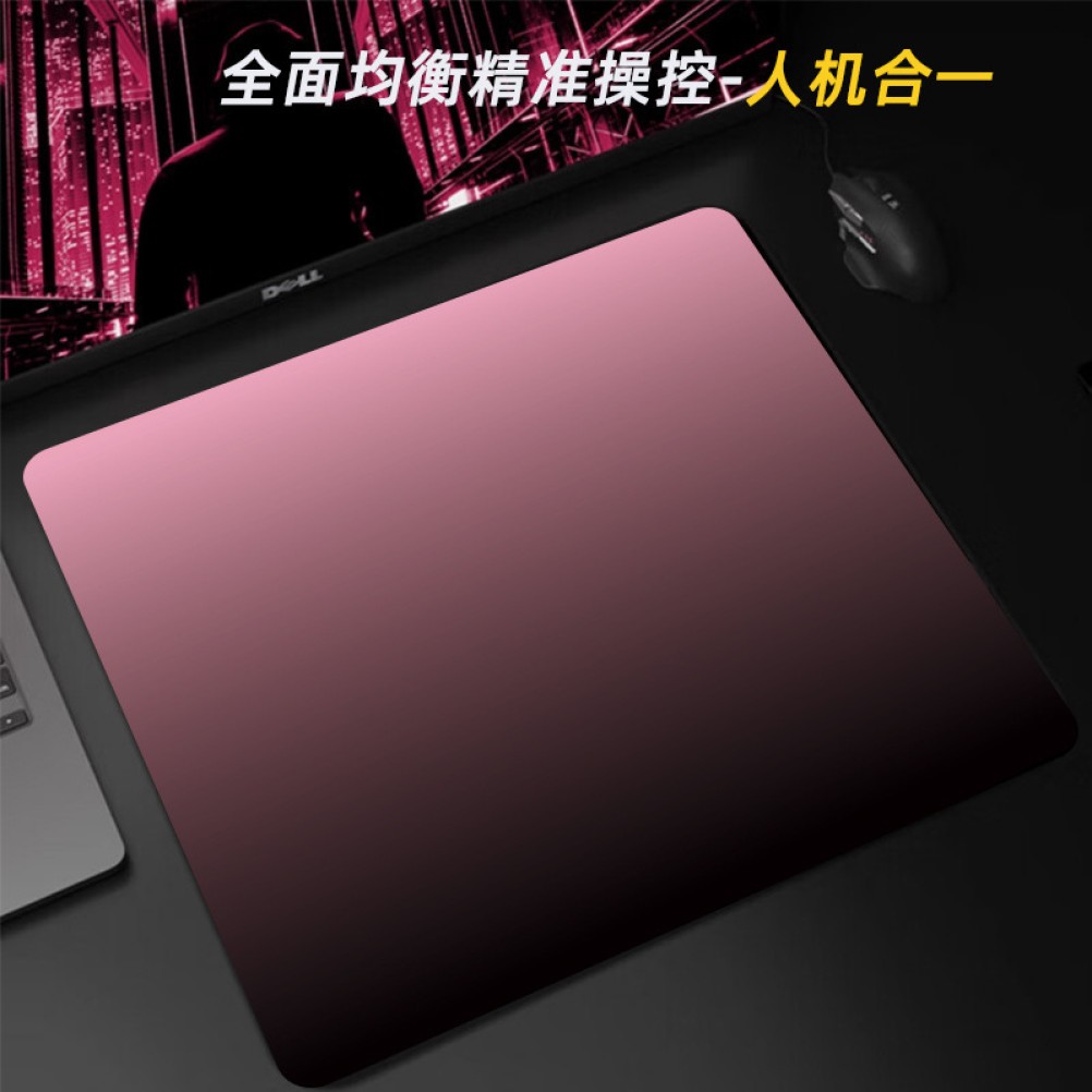 Glass Gaming Mousepad for Precision Tracking, Red, 9.8x9.8"