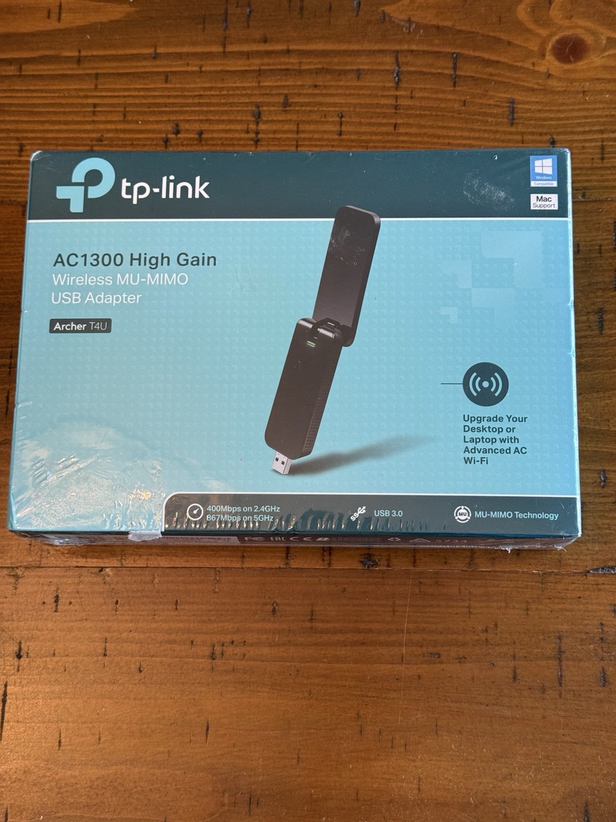 TP-Link Archer T4U AC1300 USB WiFi Adapter NEW - High Gain Dual Band MU-Mimo