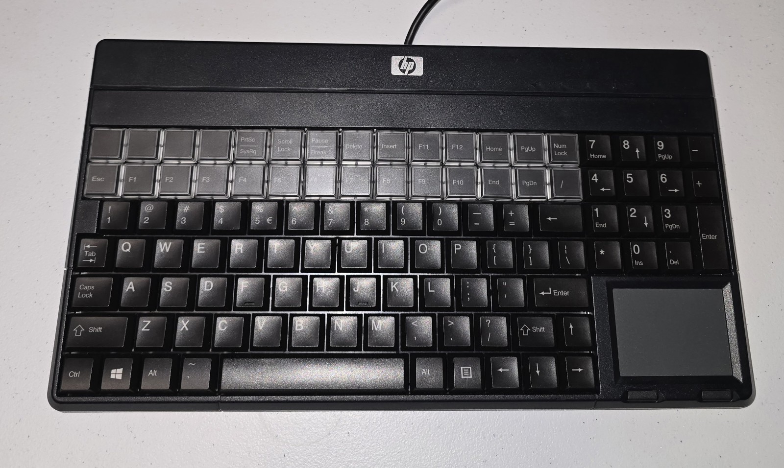 HP SPOS G86-62401EUAISA Black Keyboard with Touchpad USB