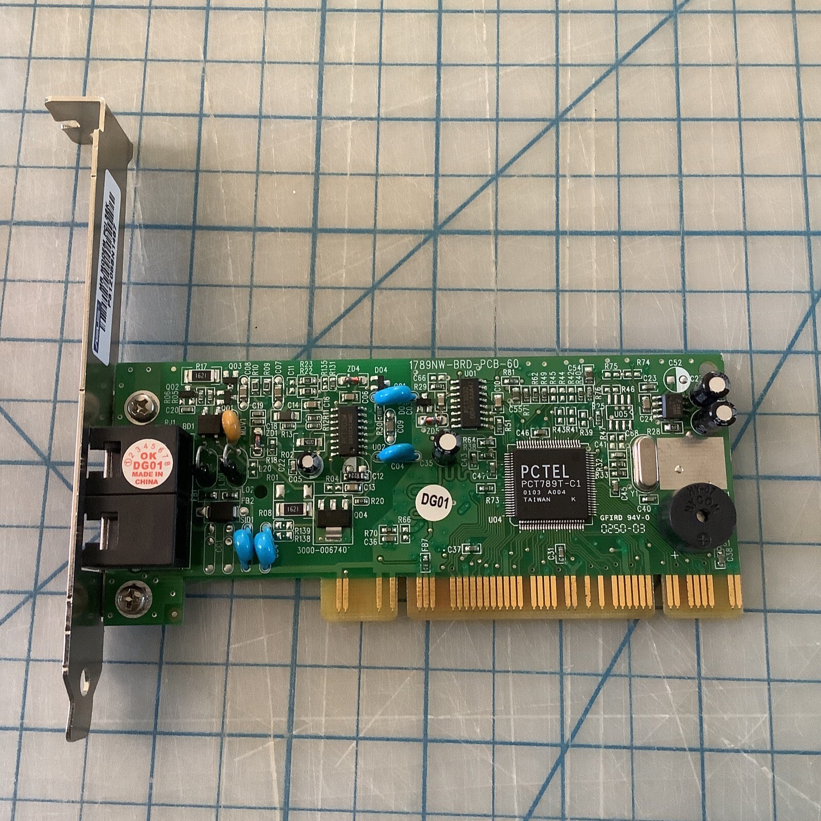 GVC PCTel PCI Modem Card from MicronPC Desktop Computer Model D-1156IV/P2