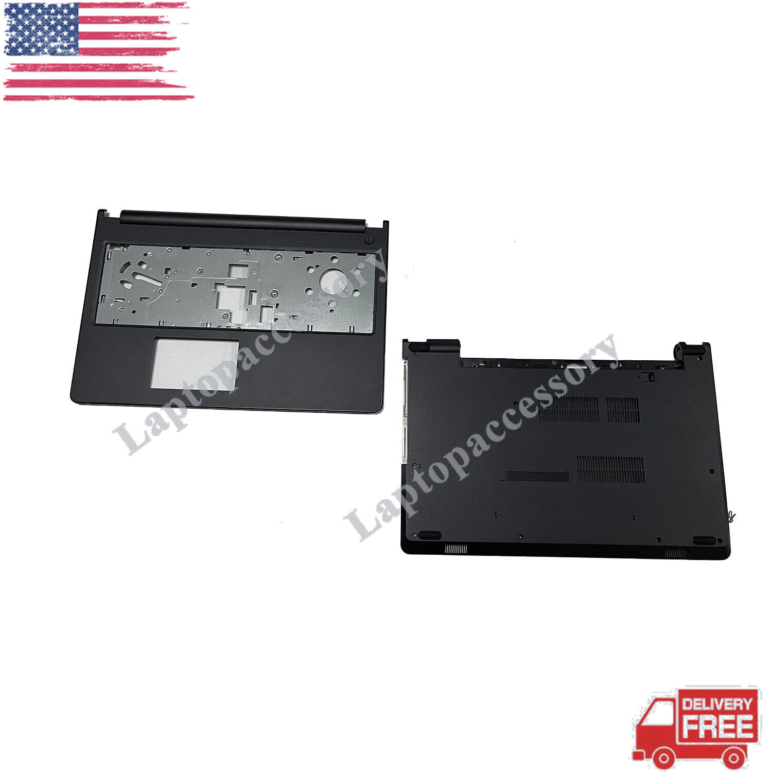 New For Dell Inspiron 15-3000 3567 3565 Upper Case Palmrest & Bottom Case 04F55W