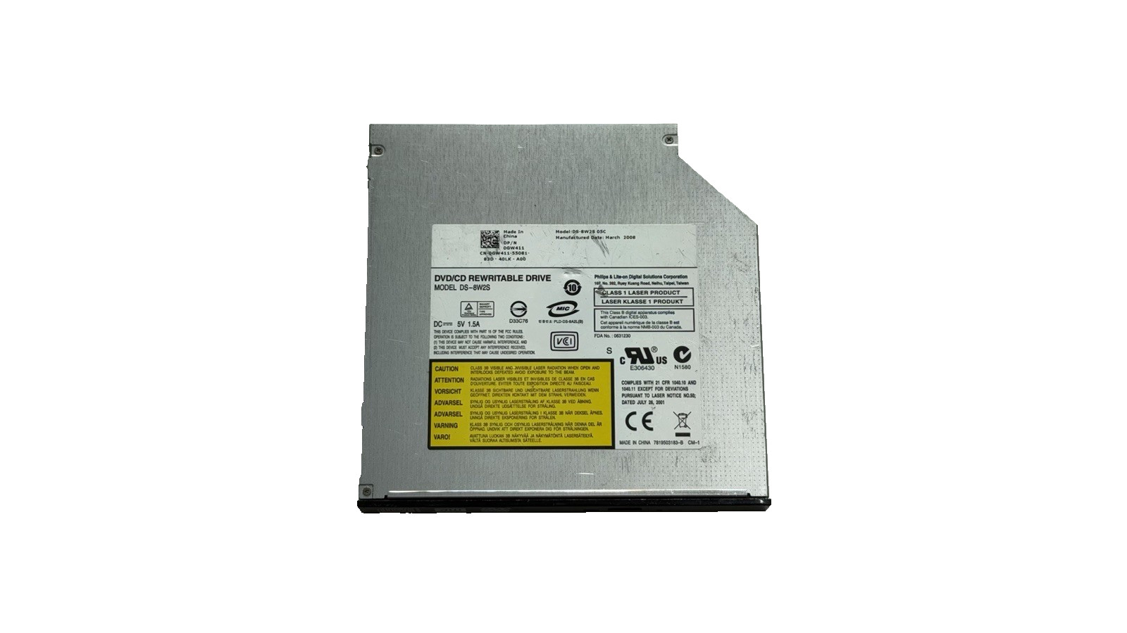 Philips Internal DVD/CD Rewritable Drive DS-8W2S "E5C"