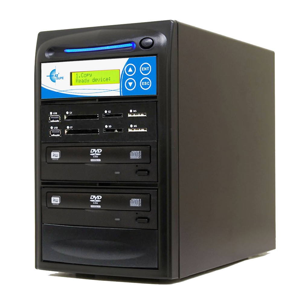 EZ DUPE Media Mirror PLUS 1:1 Duplicator - SD CF MS MMC USB) / DVD 2 YEAR WRNTY