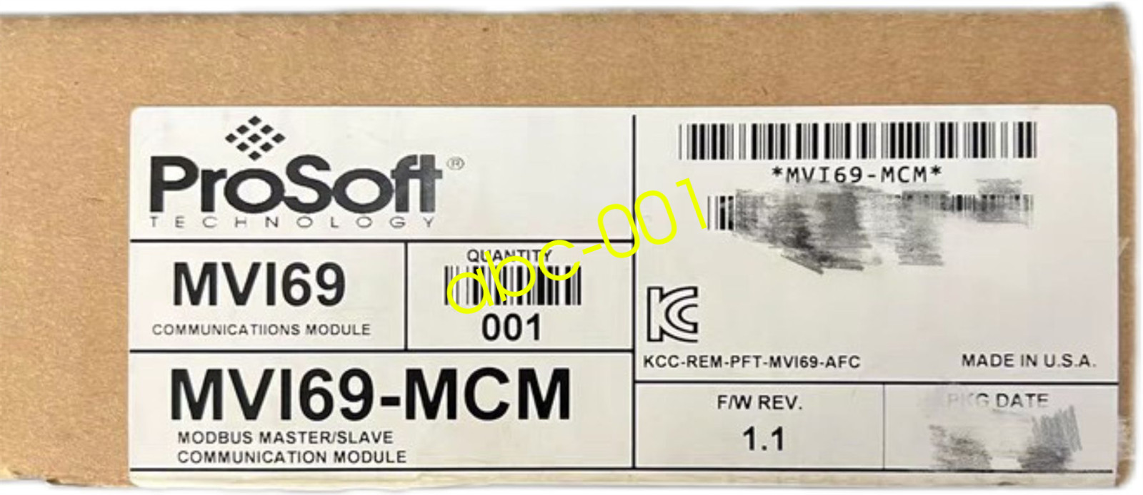 1PC Brand new ProSoft MVI69-MCM Communication Module Fast shipping