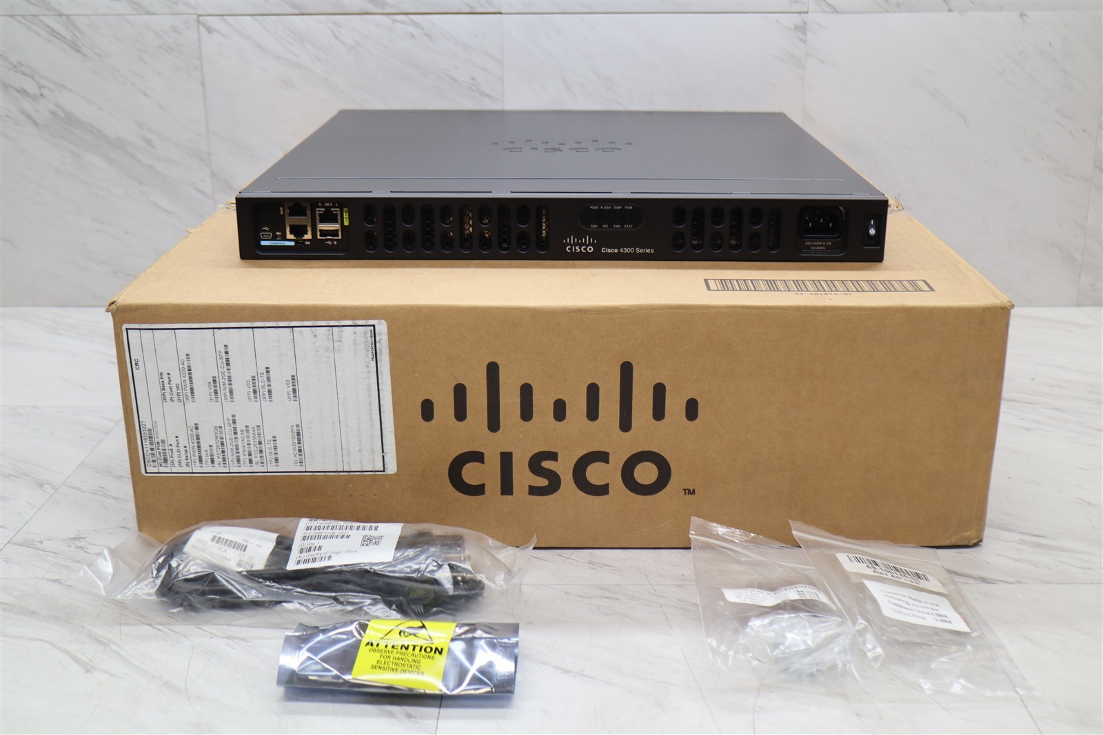 NEW Cisco ISR4331/K9 4331 Integrated Services Router w/ NIM-2GE-CU-SFP