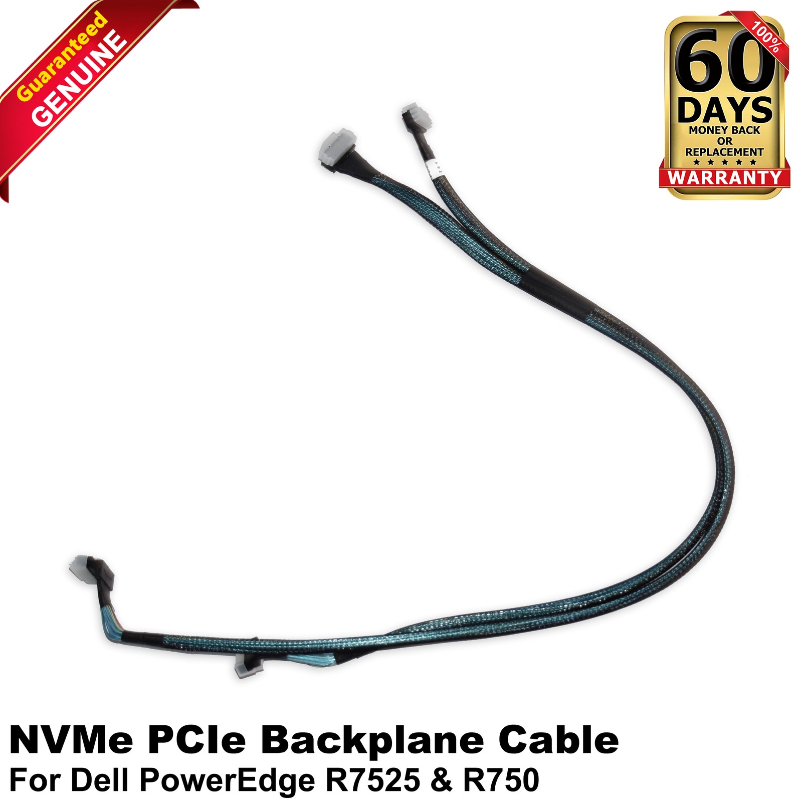 Lot 10 Dell PowerEdge R7525 16x2.5" Backplane PERC SFF-8654 SlimSAS Cable V130J