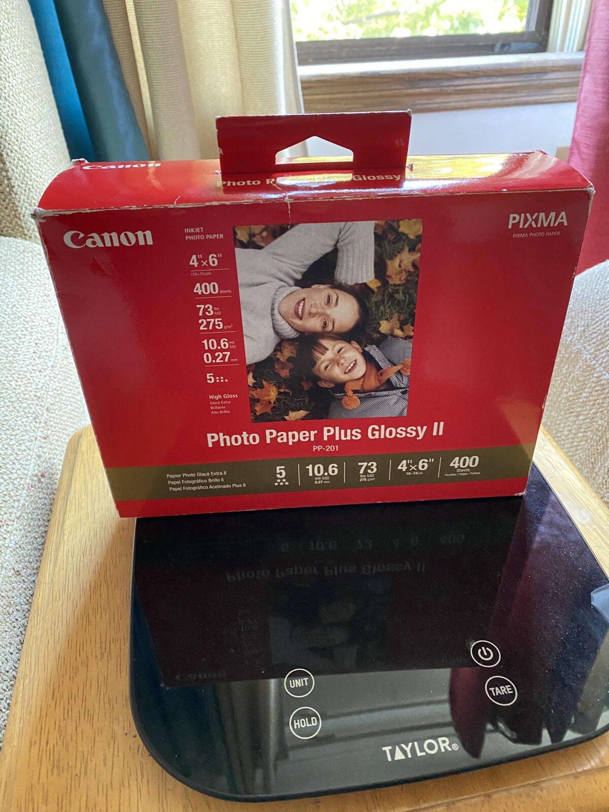 CANON INKJET PHOTO PAPER PLUS GLOSSY II  PP-201  400 4" X 6"  SHEETS  Open Box
