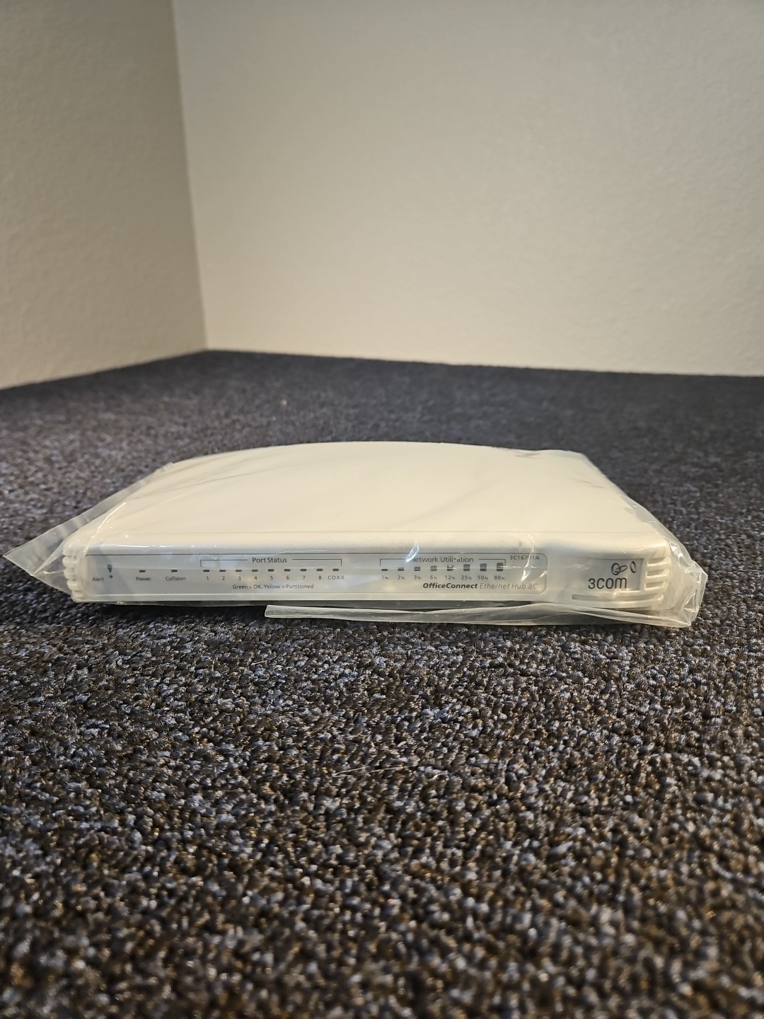 BRAND NEW SEALED 3COM OfficeConnect Ethernet Hub 8C 3C16701A - UNIT ONLY