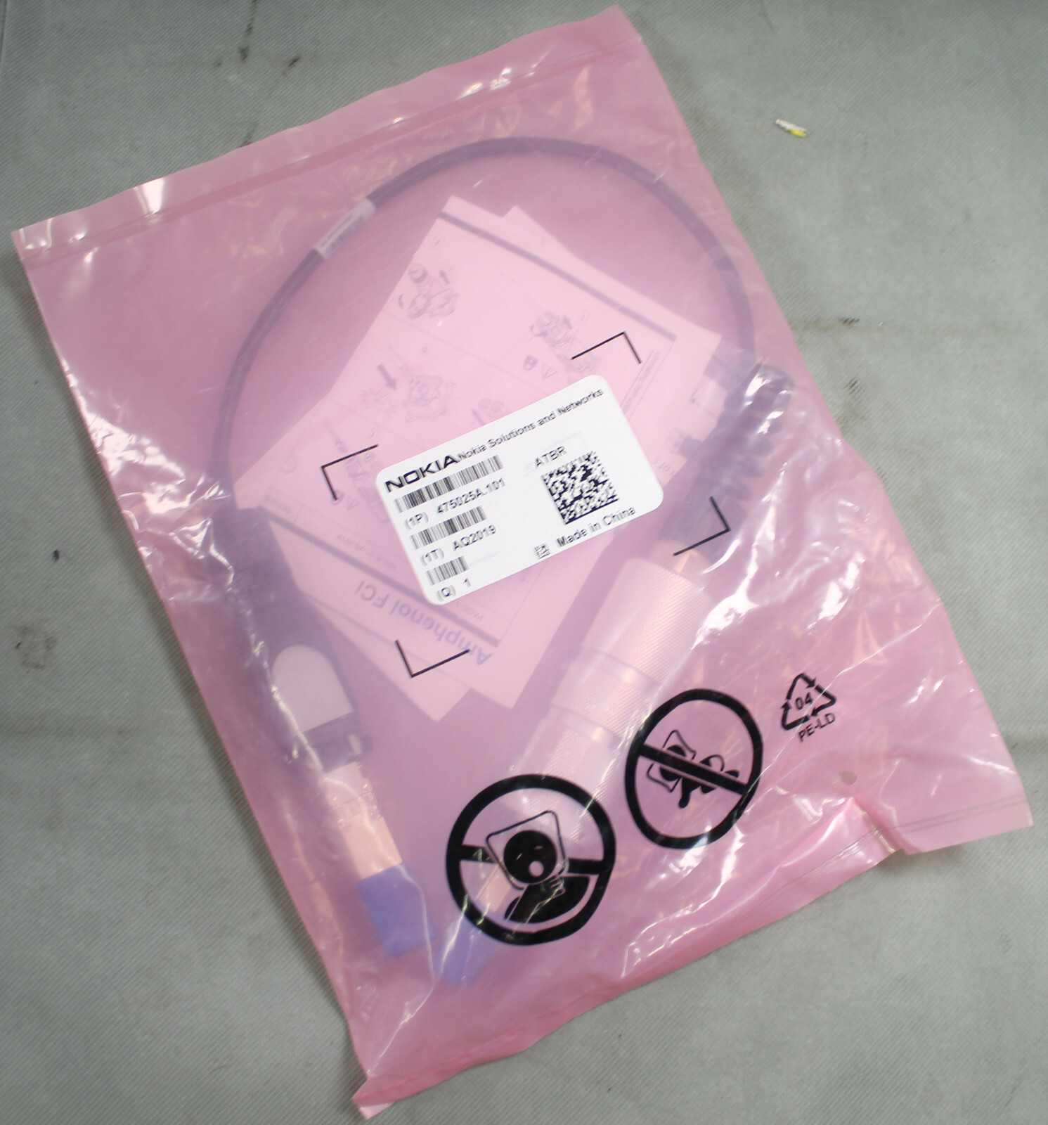 Nokia Amphenol Radiall R2CT Field Inst. Weatherproof SFP OCTIS Cable 475025A.101